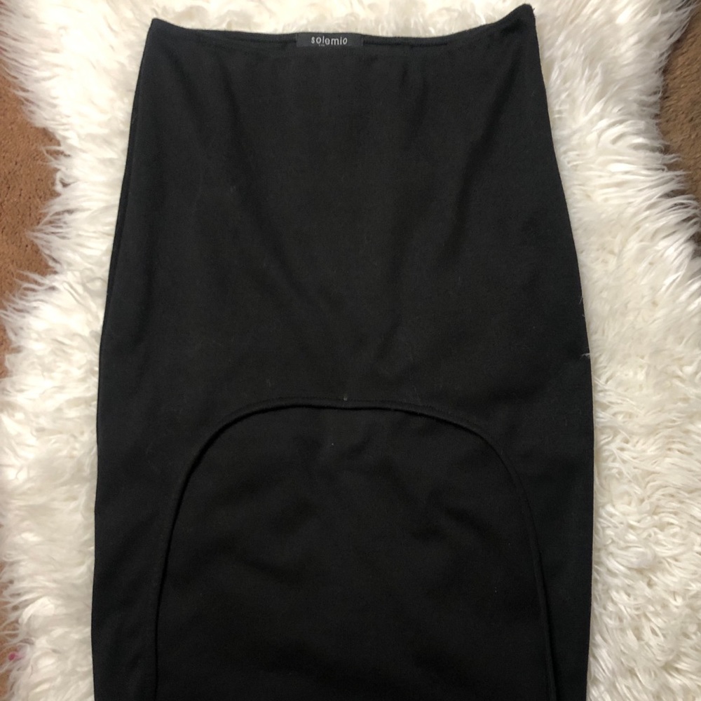 Bodycon midi skirt.
